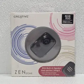 Creative 054651157620 Zen Stone Black 1gb Wma Mp3 Media Player Built-in Speaker New Nos