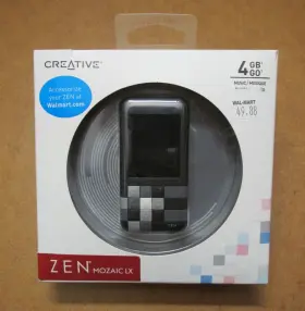 Creative 054651163003 Zen Mosaic Lx 4gb Mp3 Music Player