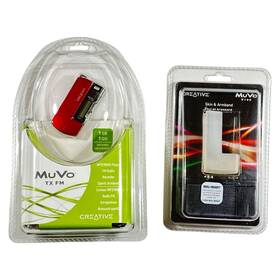 Creative 06pd051100013 Muvo Tx Fm Red 1gb Mp3 Player Bundle With Armband 500 Songs New Sealed