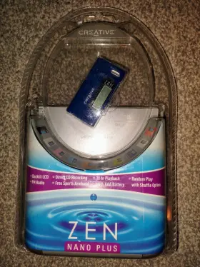 70pf122200008 Creative Zen Nano Plus 1gb Blue Mp3 Player