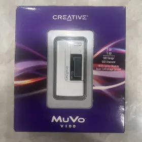 70pf190509000 Creative Brand New Rare Sealed Creativemuvo V100 1gb Mp3 Player 500 Songlyrics-voice Rec