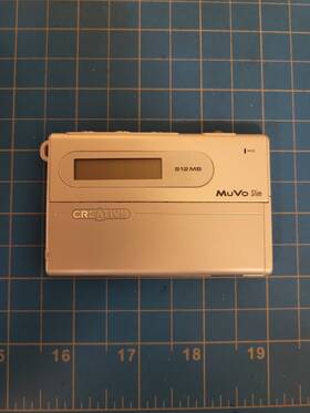 Creative Dap-t00008 Muvo Slim Mp3 Player 512mb Silver Portable Audio Untested