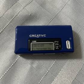 Creative Technology C6pf1633644m14696l Zen Nano Plus 1gb Mp3 Wma Player Fm Radio Blue 2005 Tested