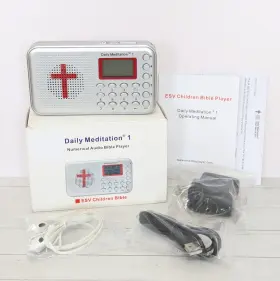 Daily Meditation 862699000170 Esv Childrens Audio Bible Player Electronic Tested See Video