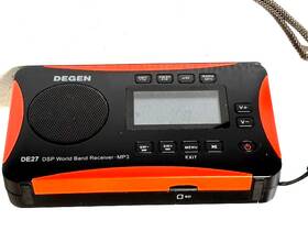 Degen De27 Rechargeable Am/fm Shortwave Radio Portable Speaker And Mp3 Player/re