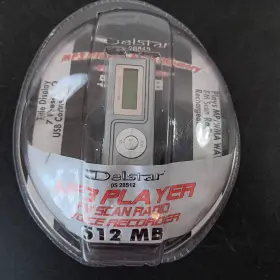 28512 Delstar Mp3 Player Fm Scan Radio Voice Recorder 512mb