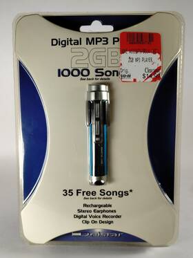 Delstar 400595487734 Digital Mp3 Player 2 Gb New Old Stock Free Shipping