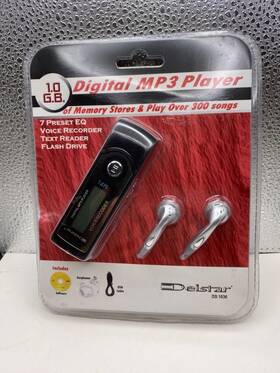 Delstar Ds1036 Rare 1gb Digital Mp3 Player Vintage New