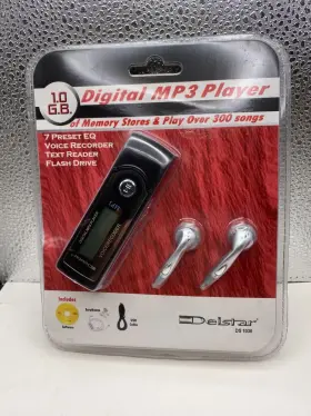 Ds1036 Delstar Rare 1gb Digital Mp3 Player Vintage New
