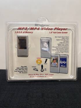 Delstar Ds801 Mp3 Mp4 Player 1gb New Sealed Fm Radio Usb