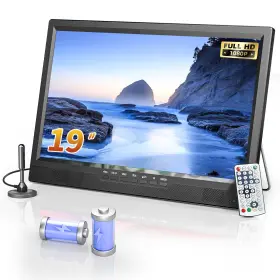 Ptv193b2-0926 Desobry 19.1 Inch Portable Tv For Camping 8000mah Kickstand