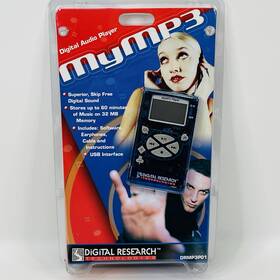Digital Research Industries Drmymp3 Vintage My Mp3 Player Clear Blue Drmp3p01 90 S Audio