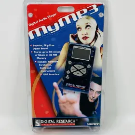 Drmp3p01 Digital Research Industries Drmymp3 Vintage My Mp3 Player Clear Blue 90 S Audio