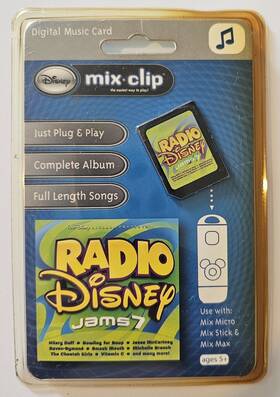 Disney 851244002486 New 2007 Y2k Mix Clip Radio Jams 7 Digital Music Card Ages 5