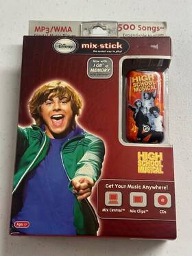 Disney 851244003322 High School Musical Mix Stick 1 Gb Digital Music Mp3 Player Hsm