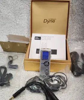 Dn464 Dyne Mp3 Player And Voice Recorder Vintage Bundle Clue Works Great Rare