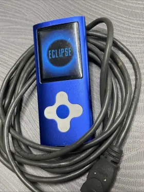 1808l Eclipse Used Portable Media Player 8gb With Usb Cord Blue