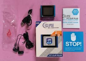 Eclipse 878376003143 Y2k Fit Clip Plus 8gb Mp3/video Player/pedometer/radio/sd Card Slot Ob