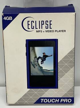 Eclipse 878376003181 Touch Pro Mp3 Video Media Player Radio 4gb Cobalt Screen New