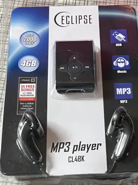 Cl4bk Eclipse Mp3 Player New Sealed Holds 2000 Songs