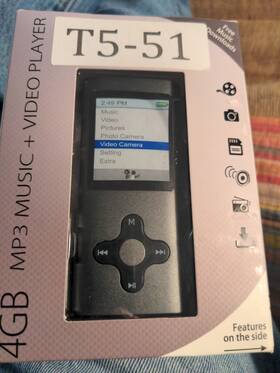 Eclipse Mte180g2g 4gb Mp3 Music/video Player Fm Radio Camera And Camcorder Rechargeable