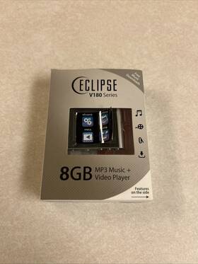 Eclipse V180-sl V180 Series 8gb Mp3 Music And Video Player Brand New Sealed Silver Gray