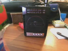 Ac02 Eland Star Vintage X-bass Portable Radio Fm 2sw And Usb/sd Player