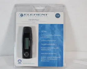 Emp31gb Element Electronics Usb Mp3 Player Fm Turner Brand New A307