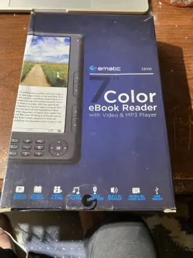 Eb106 Ematic Color Ebook Reader With Video And Mp3 Player