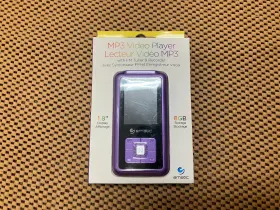 Em208vidpn Ematic Mp3 Video Player W Fm Tuner And Recorder Purple 1.8 Inch 8gb Storage Electronic