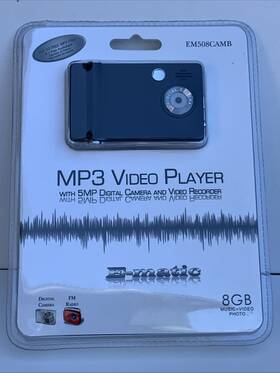 Ematic Em508camb 8gb Video Mp3 Player With 2.4-inch Lcd And 5mp Digital Camera