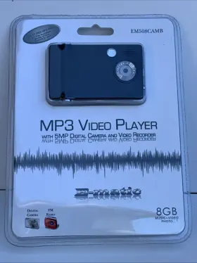 Em508camb Ematic 8gb Video Mp3 Player With 2.4-inch Lcd And 5mp Digital Camera