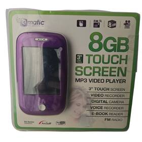 Ematic Em608vid Vintage 8gb Purple Touch Screen Mp3 Video Player With Camera Voice Recorder
