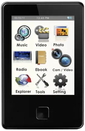 Em804vidbl Ematic Em804vidr E8 Series 4gb Red Mp4 Player Black