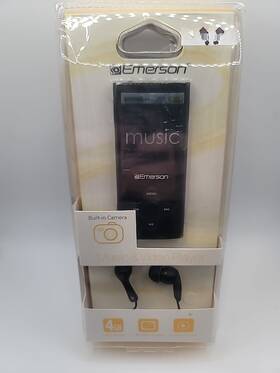 Emerson Em-185c-bk Vintage 4gb Mp3 Music And Video Player Em 185c-bk Sealed