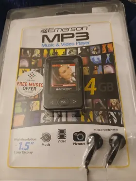 Emp402-4 Emerson Vintage 4gb Mp3 Music And Video Player Sealed