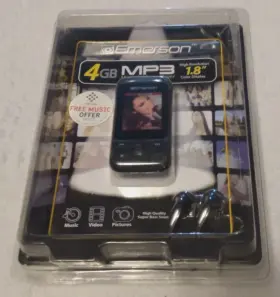 Emp414-4 Emerson Mp3 Music Player 4gb Usb Connection Digital Media Video New