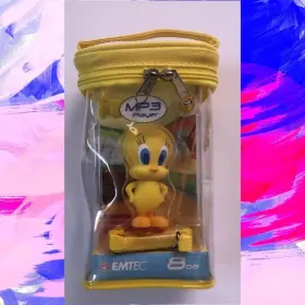 Ekmp38gm700 Emtec New Looney Tunes Tweety 8gb Mp3 Player Usb Flashdrive With Speaker