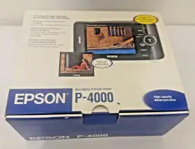 B31b179011 Epson P4000 Multimedia Storage Viewer - 80gb Hard Drive Stand And Extra Battery