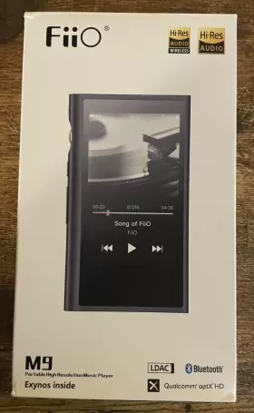 Fiio 953175760399 M9 Portable High-resolution Audio Player Dac Bluetooth Wi-fi - Black