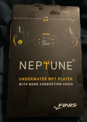 Finis 616323202566 Neptune V2 Underwater Mp3 Player With Bone Conduction Audio New