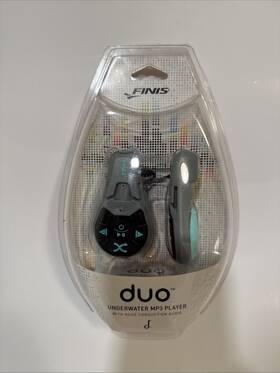 Finis 616323202610 Duo Underwater Music Mp3 Player Gray/blue Bone Conduction Audio Demo Unit