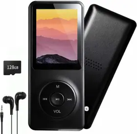 Gewdx 313016890887 128gb Mp3 Player With Bluetooth - Portable Music For Kids Built-in