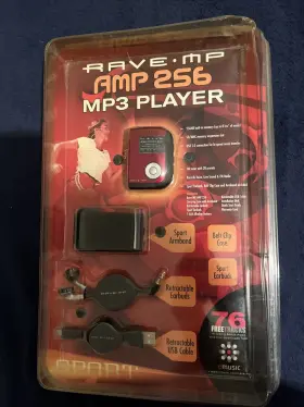 Amp256 Go Video New In Package Rave Mp Portable Mp3 Player Red 256mb Alien Crime Syndicate