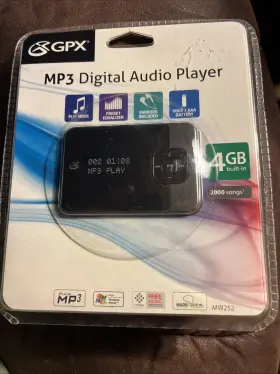 Mw252 Gpx 047323252037 Brand New 4gb Mp3 Digital Media Player Sealed Unopened