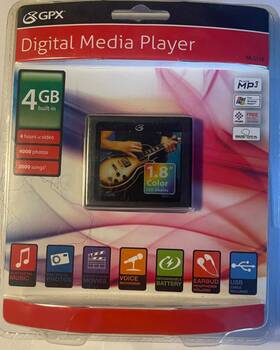 Gpx Ml551b 4gb Video Mp3 Player And Image Viewer Digital Media New