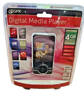 Ml651b Gpx Ml651 Digital Media Player Inch 4gb 1.8 Color Lcd Display New In Package