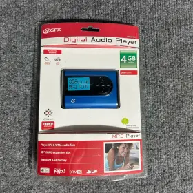 Mw259bu Gpx Vintage Mp3 Digital Audio Player Blue 4gb Lcd #mw259bu New Sealed Y2k