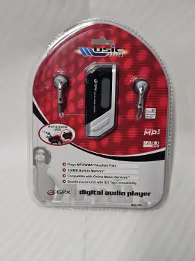Mw3805 Gpx Mp3/wma Digital Audio Player Silver Model New