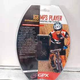 Mw6327dt Gpx Digital Audio Player 1 Gb Black Mp3 Wma Files Fm Tuner New